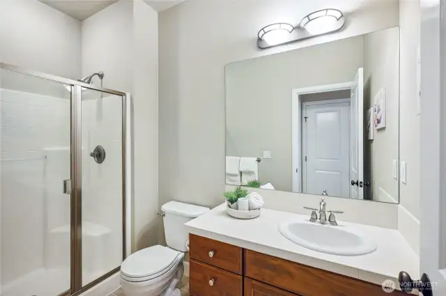Stylish Guest Suite private bathroom.