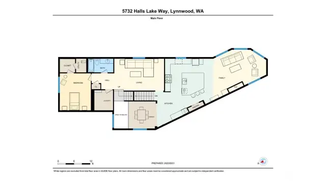 Helpful floorplan for the Main Level (2nd level of home).