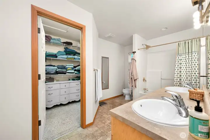 Primary Bathroom with Walk in Closet