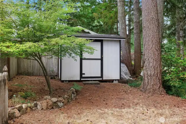 Shed on the property.