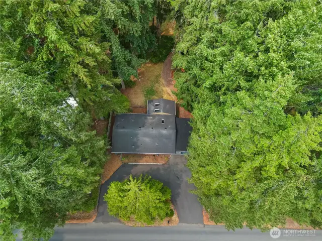 Aerial view - roof is clean and ready for new owners.