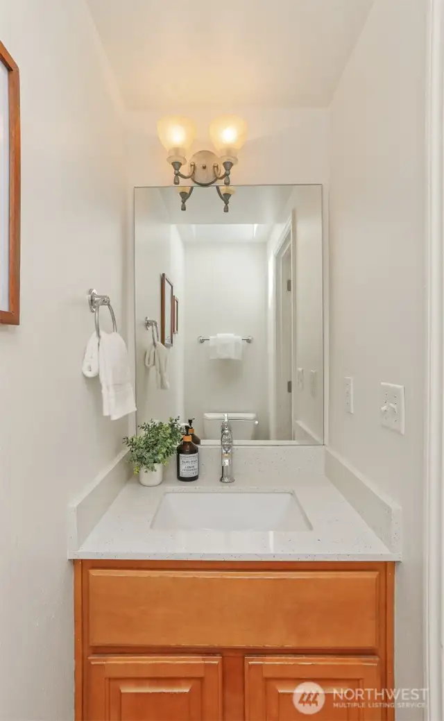 Powder room on the main floor.