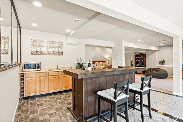 Basement kitchenette