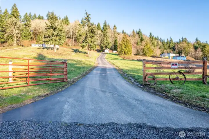 Gated & Paved Driveway