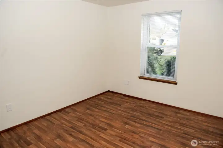 Vacant second bedroom and large closet!
