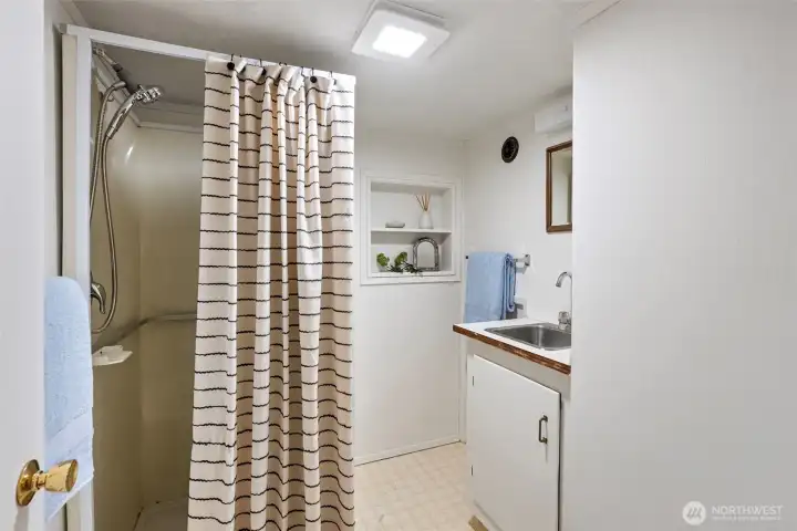 3/4 Bathroom in basement