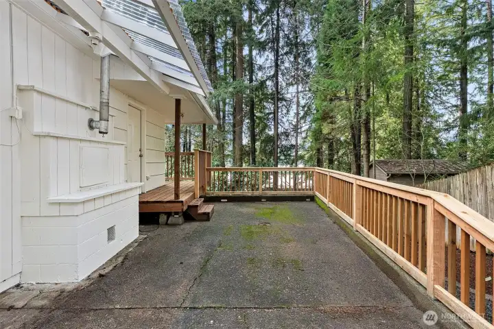 Patio on North Side of House