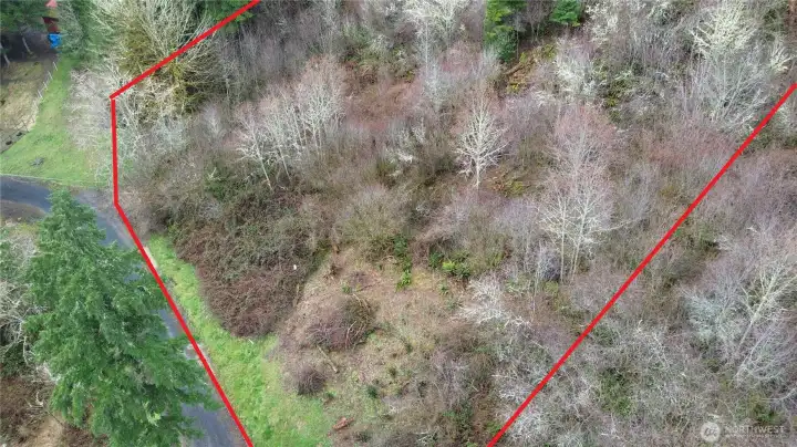 Portion of lower property accessed from Libby Lane