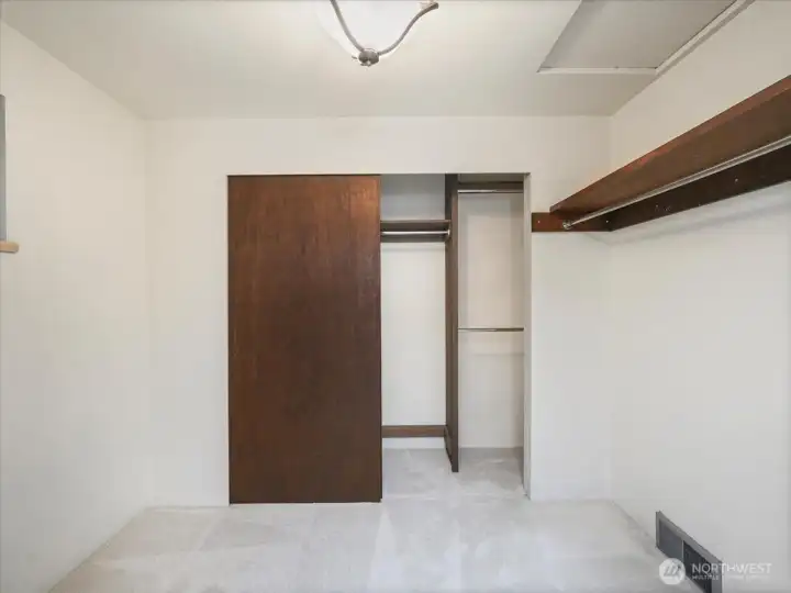 Primary walk in closet