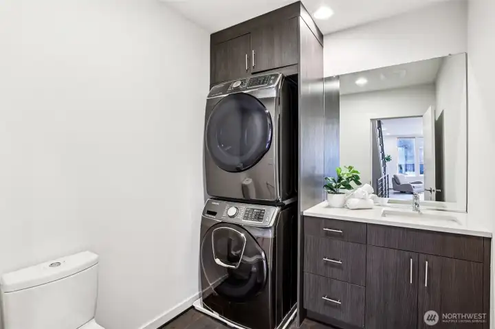 Half bathroom and laundry room 2nd flood.