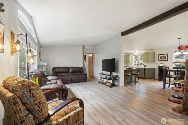 Not only a great open floor plan, but split floor plan as well