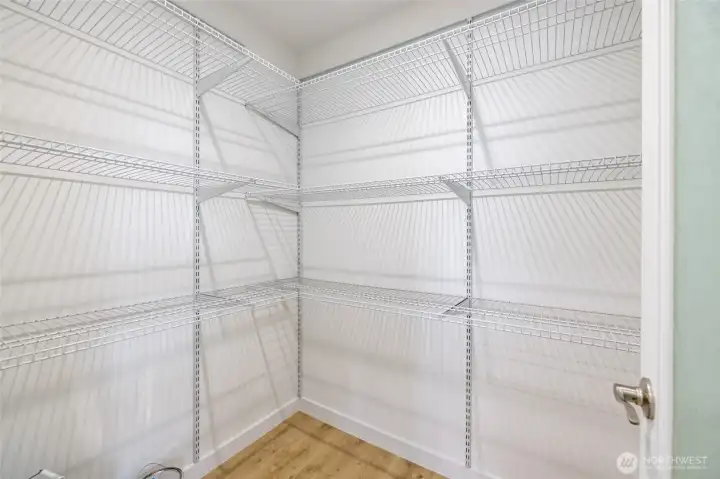Loads of storage with this walk-in pantry