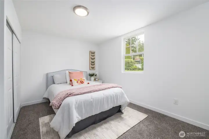 Spacious primary bedroom