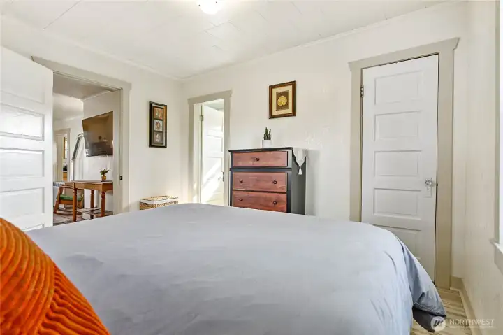 Bedroom on west side of home
