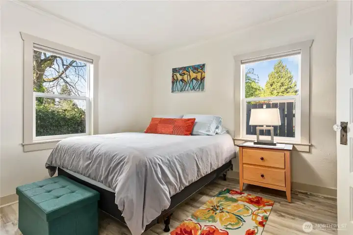 Bedroom on west side of home