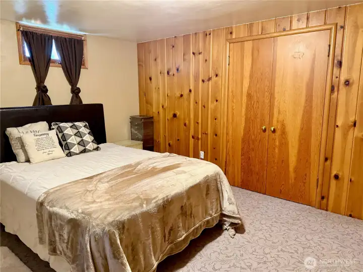 Bedroom with built-in storage