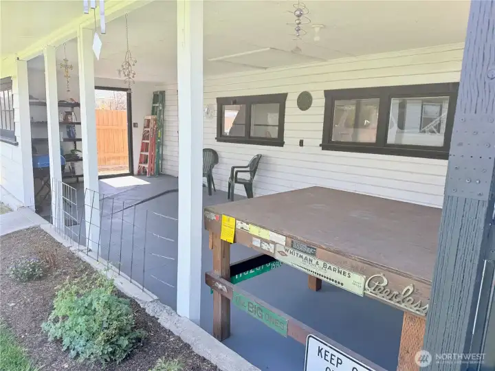 Welcoming covered front porch
