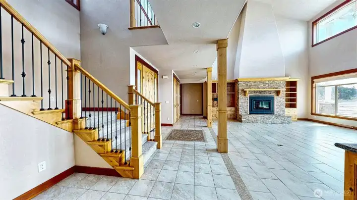 Back in the main floor of the home.
