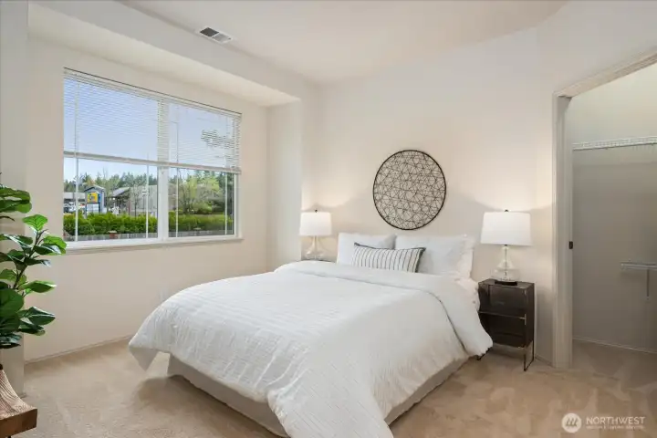 Guest Bedroom with walk-in closet
