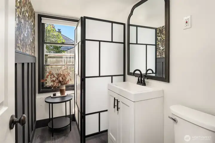Half bath on lower level