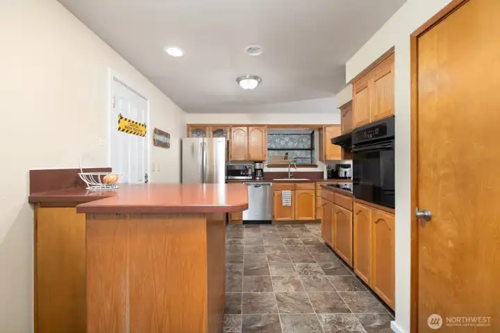 Kitchen area view.