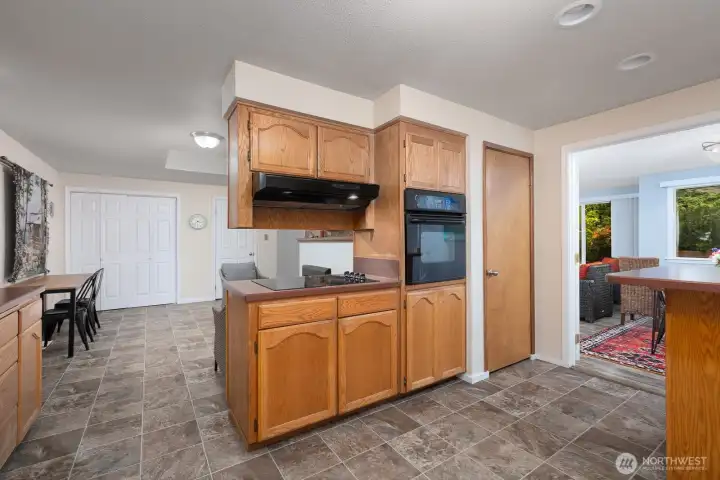 Kitchen area view.