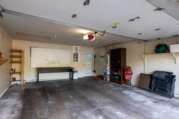 2 car attached garage.