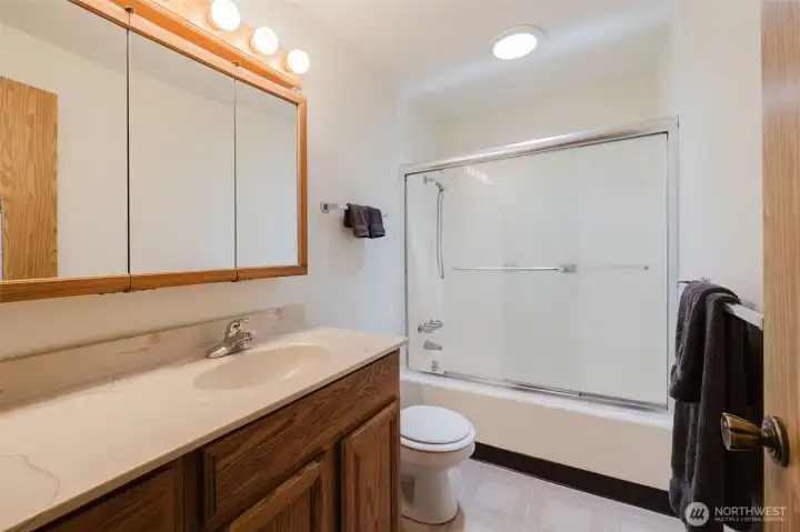 Full Bathroom in hallway Full Bathroom in hallway