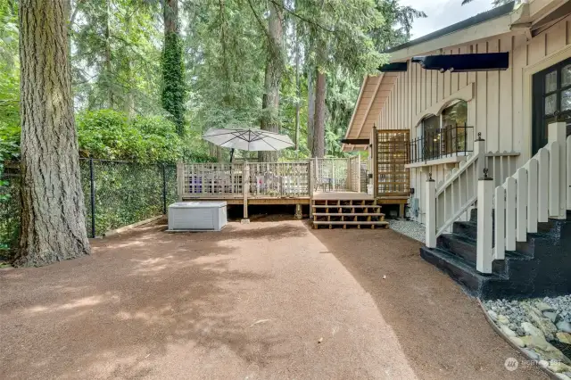 Incredible Private, Fully Fenced, Backyard Oasis with Beautiful Trex Deck