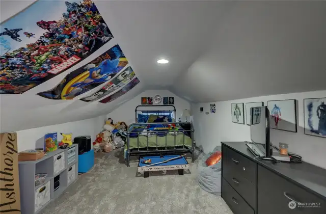 Bedroom 3 is upstairs and, in this case at least, is the perfect space for teens and toys. How will you use it?