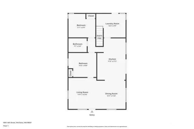 Floor plan for the main floor. See virtual tour for 3D walk through