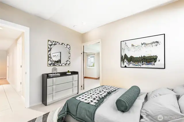 A virtual reimagining of the guest Bedroom.