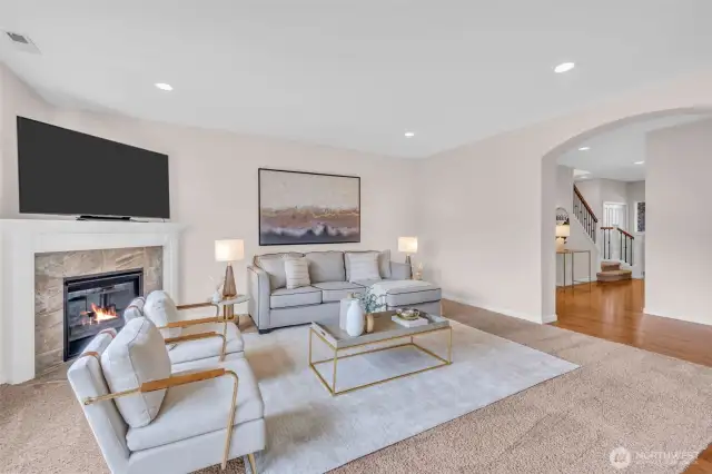 Spacious living room