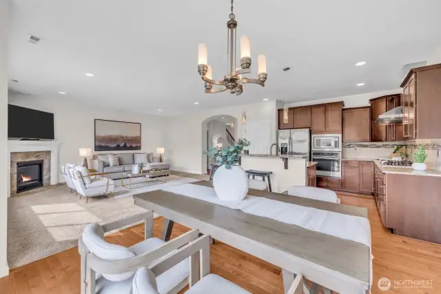 Open floor plan for the main living areas