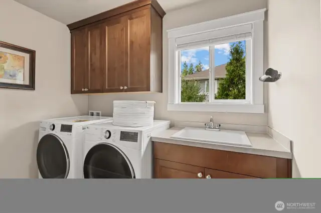 Upstairs laundry room