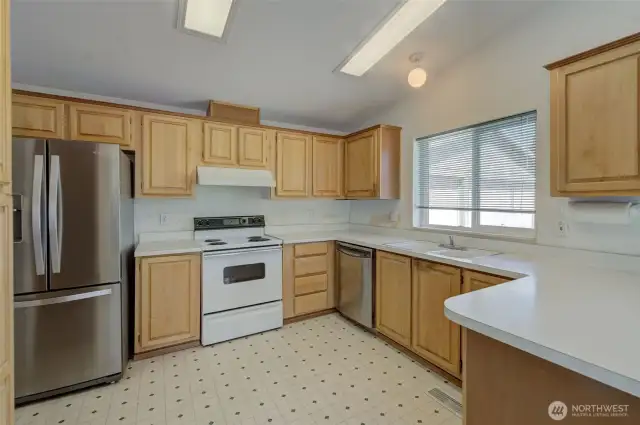 Large kitchen.