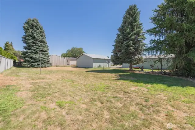 Another back yard view. Property has irrigation water too.