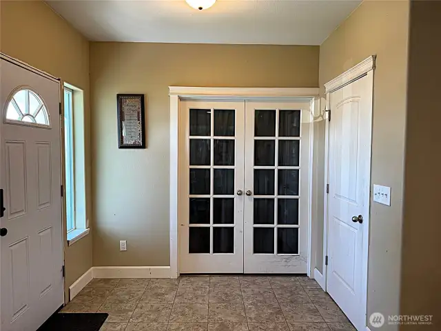French Doors To Office/Den Room