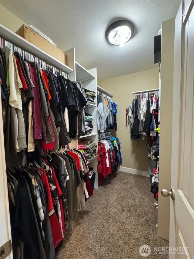 Walk-In Closet in Primary Bedroom