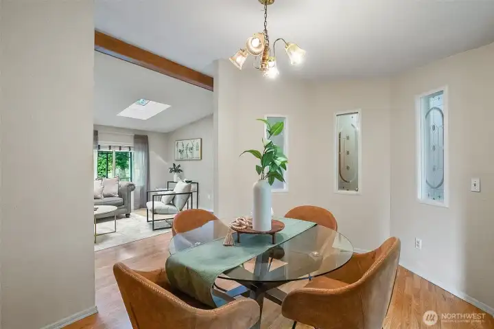 Dining room (located between the family room and living room)