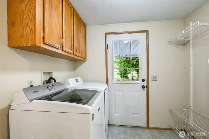 Laundry room (door goes out to the carport)