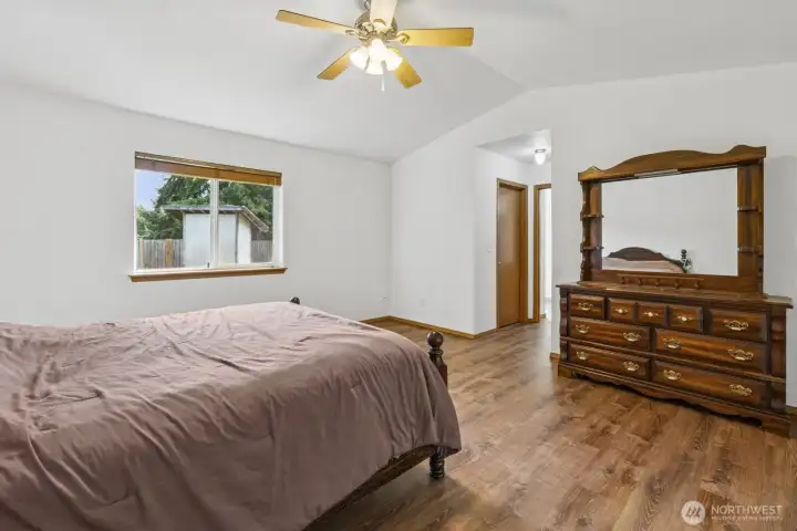 Primary with dual walk-in closets