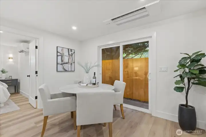 Dinning Area - Access to deck through sliding glass door