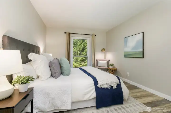 The trees assure privacy.