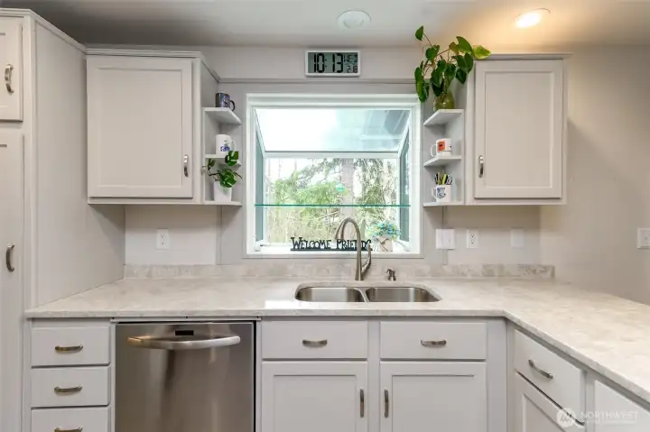 Beautiful Window to look out over the backyard