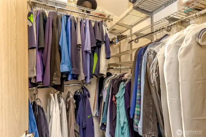 Primary walk in closet