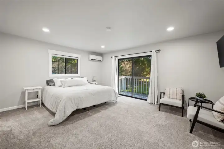 Oversized primary with balcony!