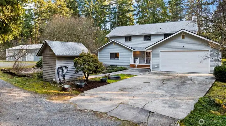 2 car attached garage!