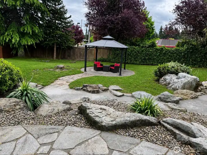landscaped backyard landscaped backyard