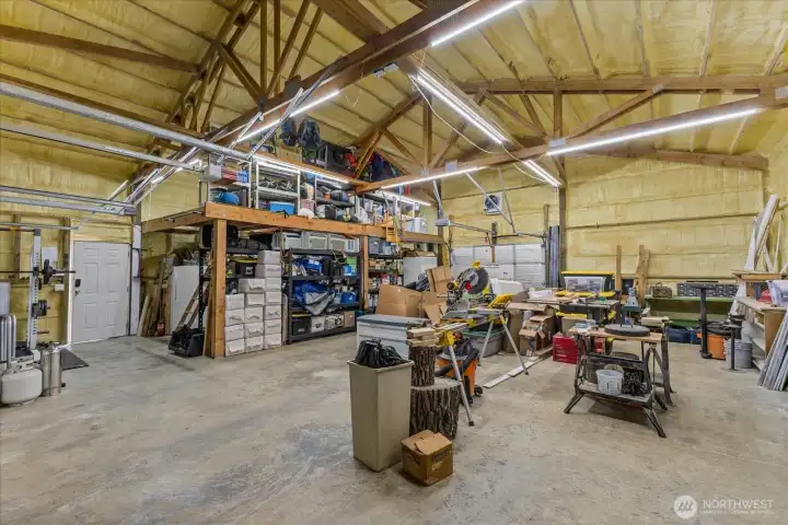 with a built in loft for extra storage!